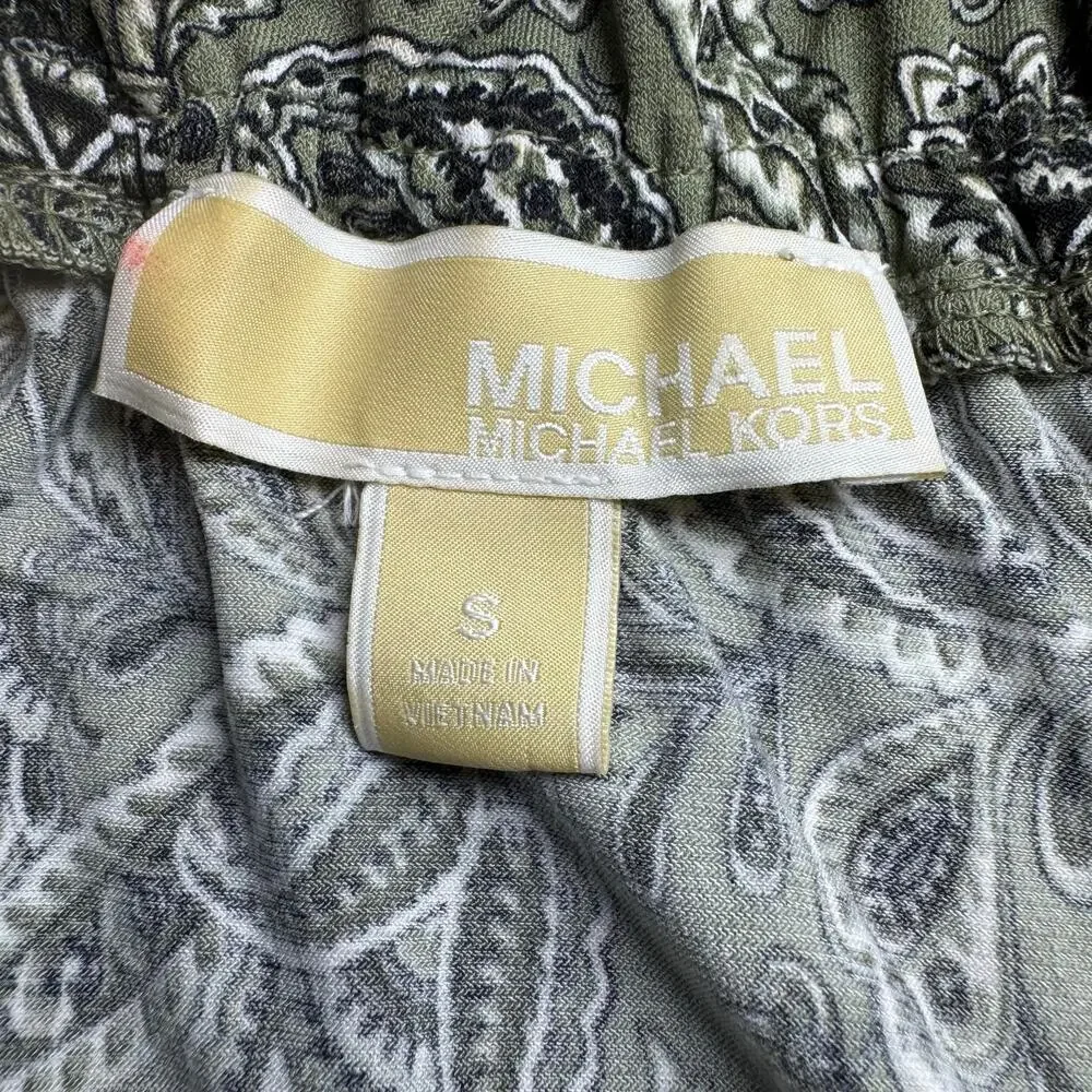 Michael Kors women’s green dress‎ with large flutter sleeves. Size S